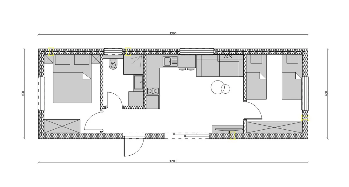Domek mobilny NEXO 48 m²